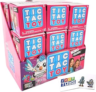 Tic Tac Toy XOXO Friends (18 Pack) with 2 Gosutoys Stickers