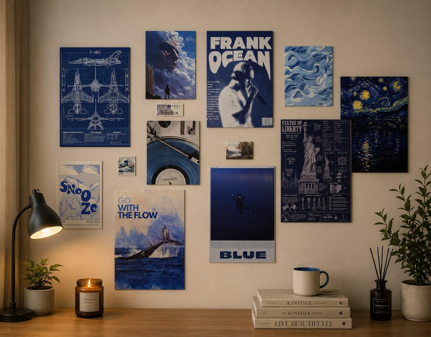 Blue Aesthetic Poster Set, Premium Wall Art Collection, Gallery Wall Decor-image-17