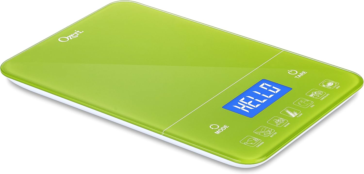 Ozeri Touch III Digital Kitchen Scale in lime green