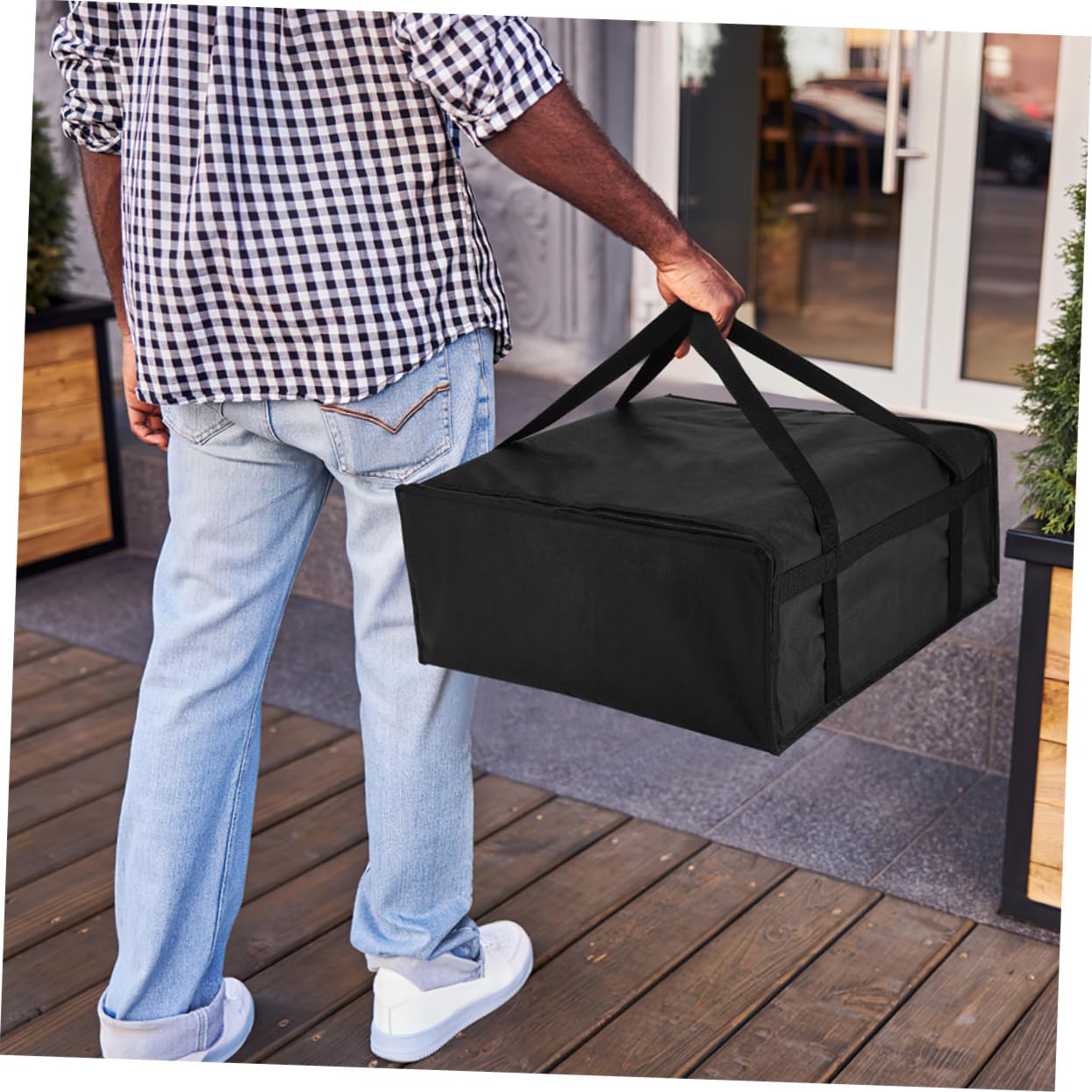 TOYANDONA 2pezzi Borsa Termica Piccola Borsa Scalda Pizza Portavivande Isolato Scaldavivande per Catering Isolata
