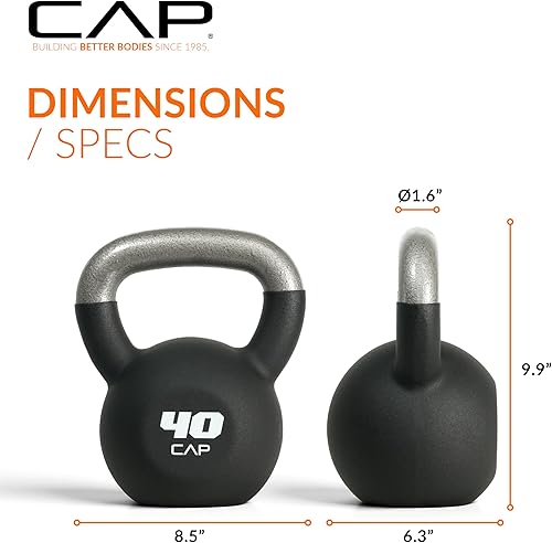 Miniatura 4 de CAP Barbell Pesa rusa de hierro fundido opciones recubiertas, individuales y juegos, múltiples opciones de peso