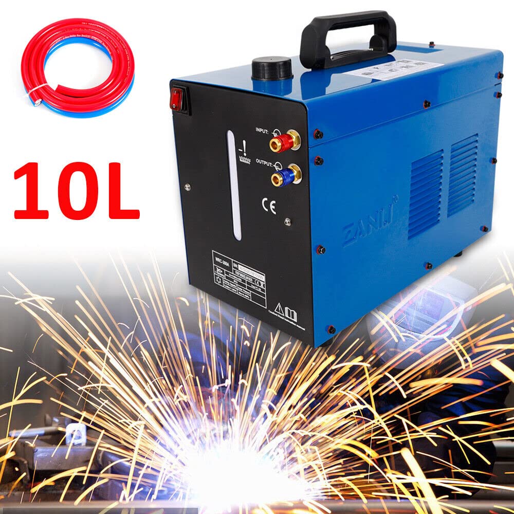 Refrigeración por agua industrial de 1,5 kW para máquina de soldar 230 V TIG TIG MIG Cut enfriador de agua de refrigeración 10L enfriador de agua de soldadura soldador máquina de enfriamiento soldador