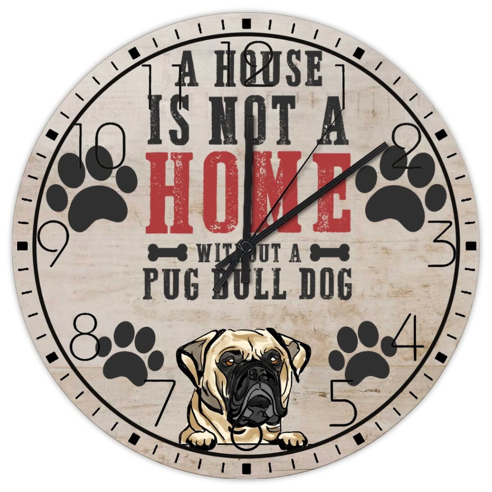 Horloge murale silencieuse anti-bruit pour retrouver le calme dans votre salon déco animaux