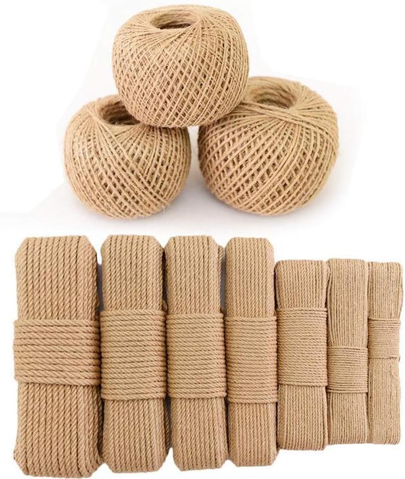 Jute Twine,Natural Jute String,Durable Reuse 1mm50mm