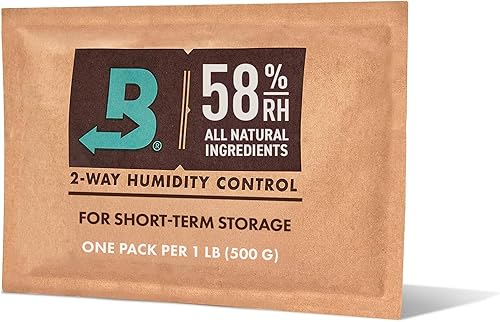 Miniatura 15 de Boveda 62% RH Tamaño 8-10 Paquete Control de Humedad de Dos Vías - para Almacenar 1 oz - Absorbente de Humedad para Pequeños Contenedores de