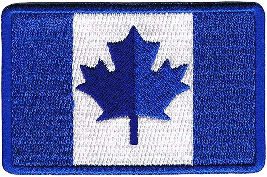 Canada Flag Patches Morale Embroidered Hook Loop Sticker Patch Tactical