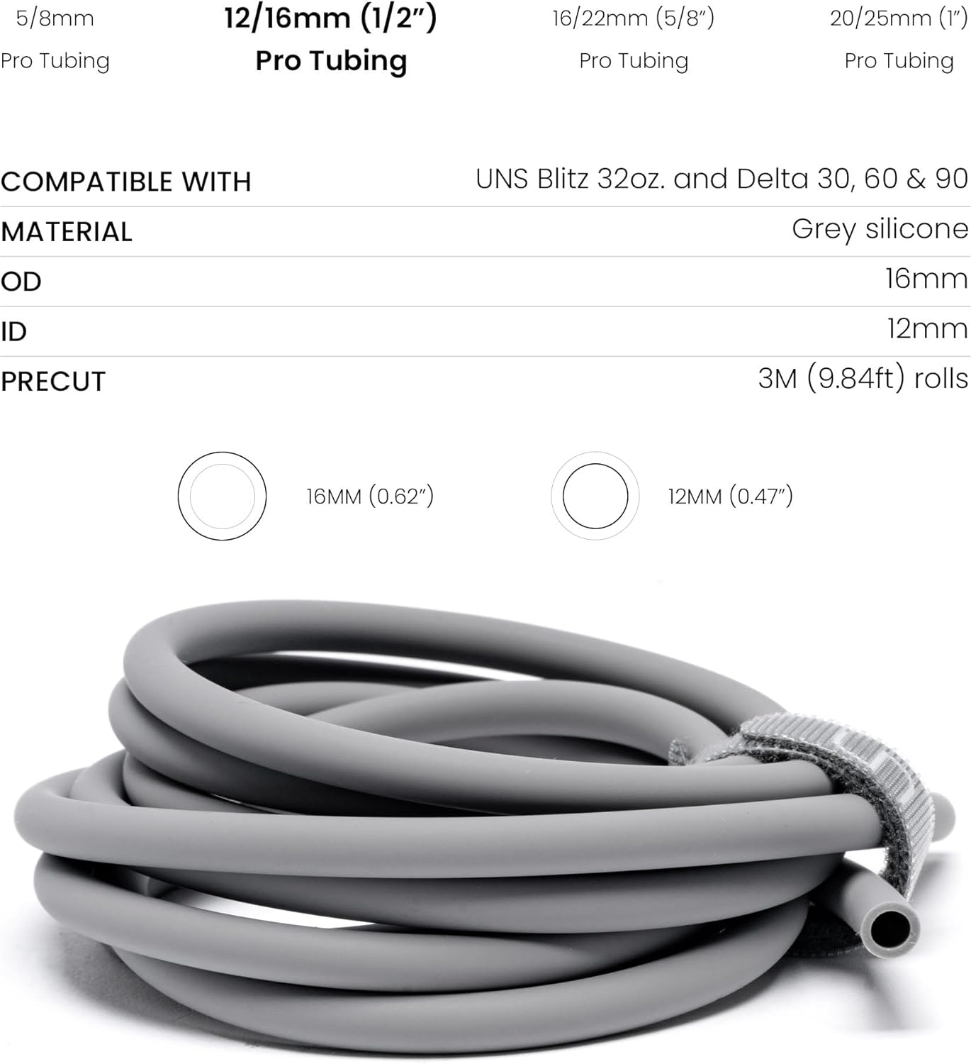 Ultum Nature Systems Pro Tubing - 1" - 20/25mm ID/OD Durable Aquarium Filter Tubing, CO2 and Airline Tubing for Fish Tanks - 3 Meter/9.84 Feet Roll