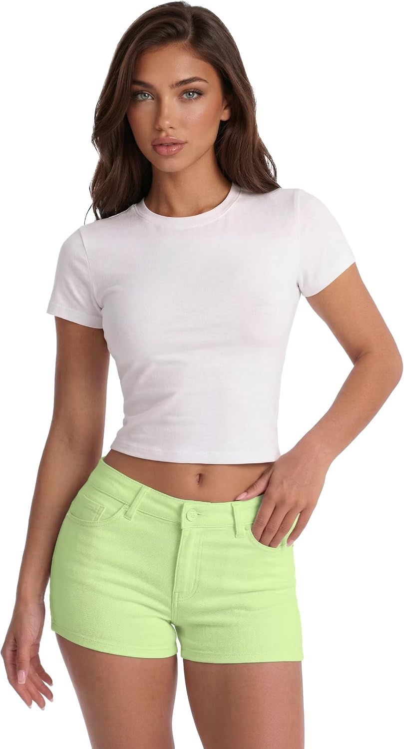 Hybrid & Company Denim Shorts | Hyper stretch fabric, shaping fit, soft comfortable design, suitable for casual wear, travel, and weekend outings