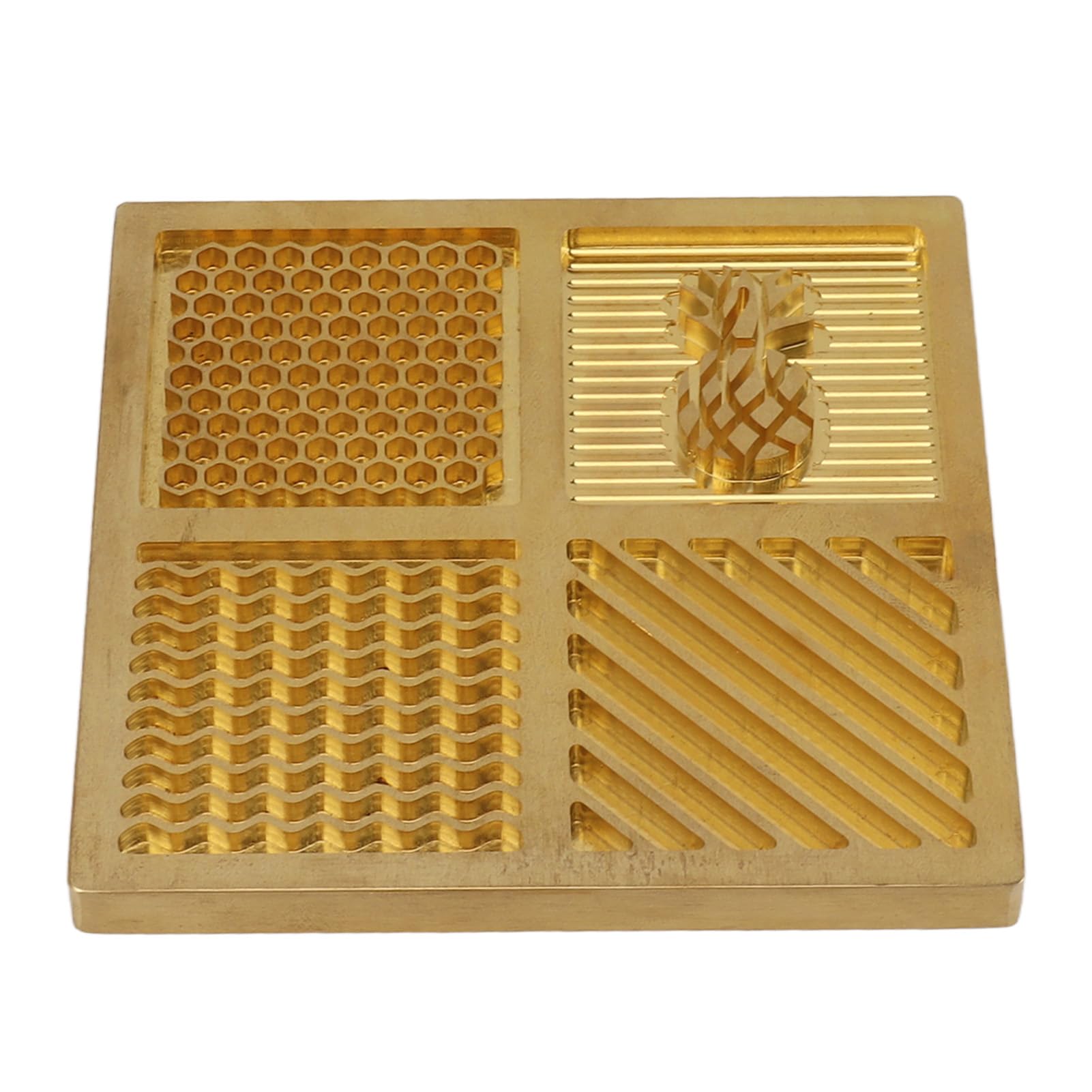 POENVFPO Moule à Glaçons en Laiton pour Cocktails Personnalisés, 10 Cm