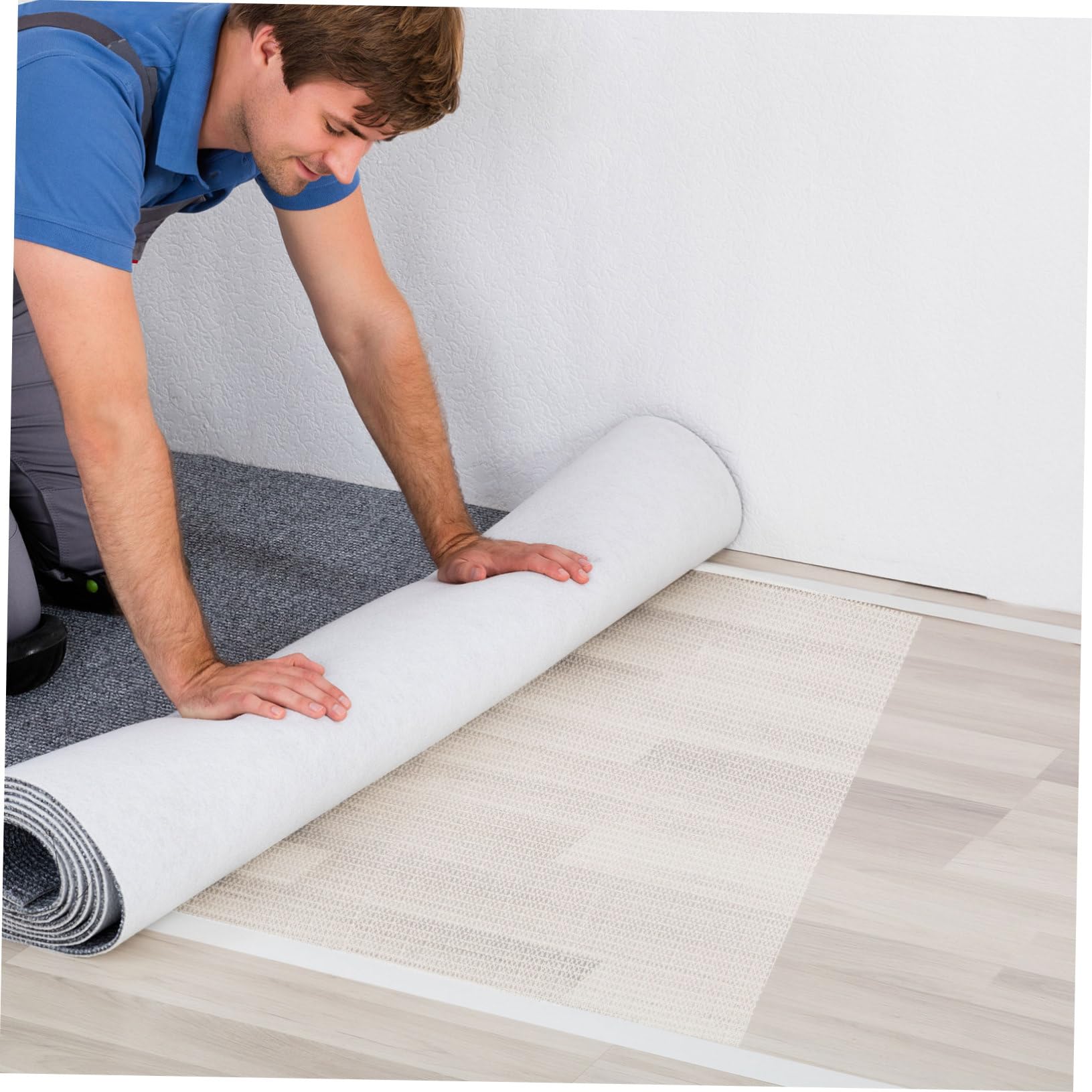 sous-Tapis Antidérapant PVC 200x300cm pour Tapis De Sol, Tapis De Chaise De Bureau Antidérapant, Protection De Parquet pour Salon Et Bureau