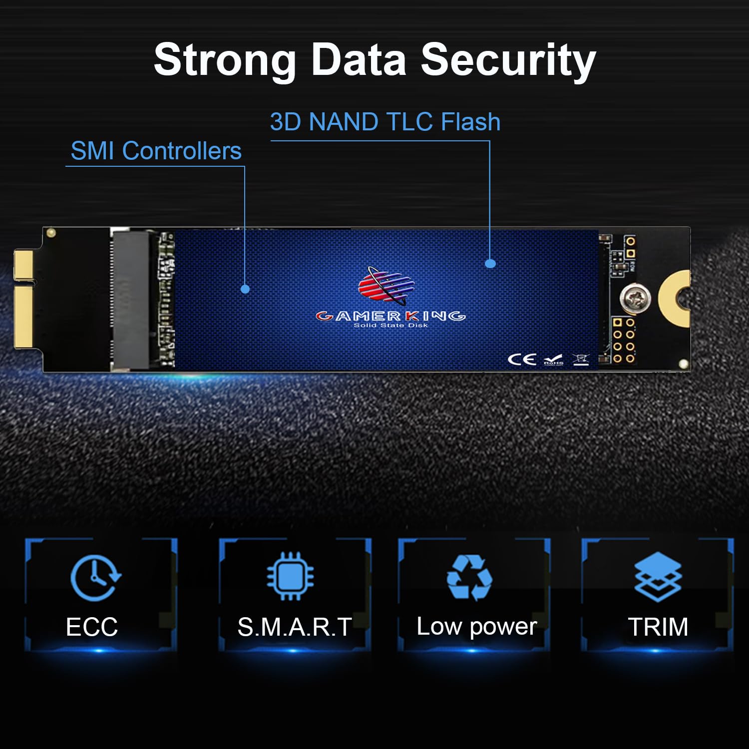 GAMERKING 256GB SSD Upgrade for 2010-2011 Apple MacBook Air