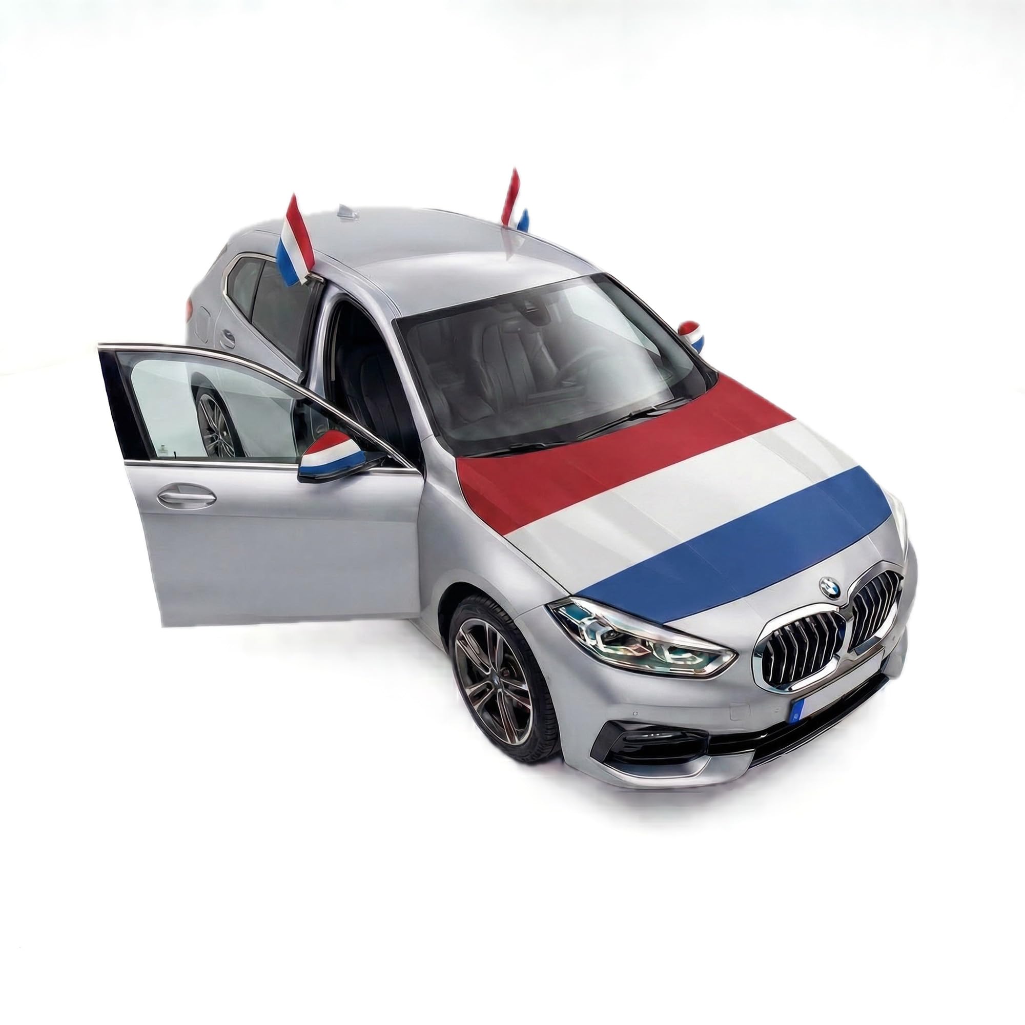 Sonia Originelli Fanset Fanartikel für das Auto Motorhaubenfahne Fensterfahnen Spiegelüberzieher Magentflaggen Farbe: Niederlande XL