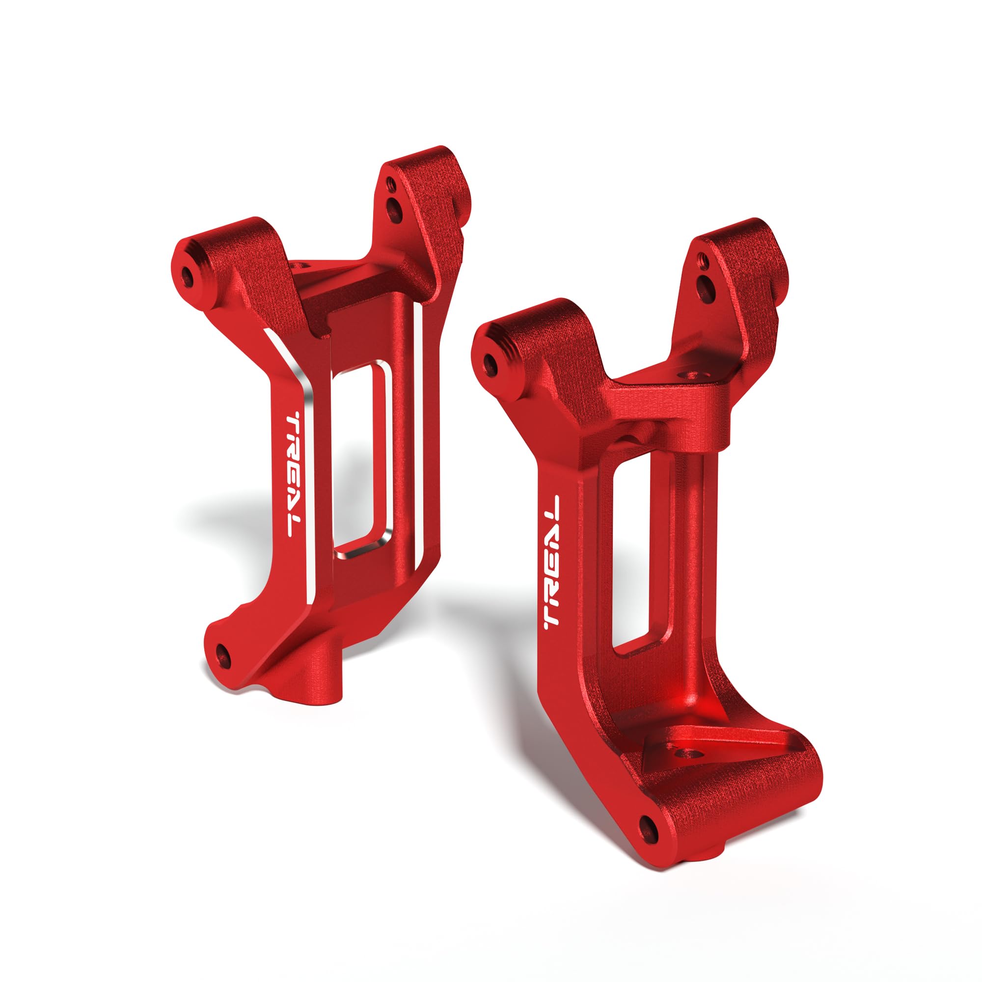 7075 Aluminum Front C Hubs Carrier Blocks(L/R) for Traxxas Pro Scale Sand Car(Red)