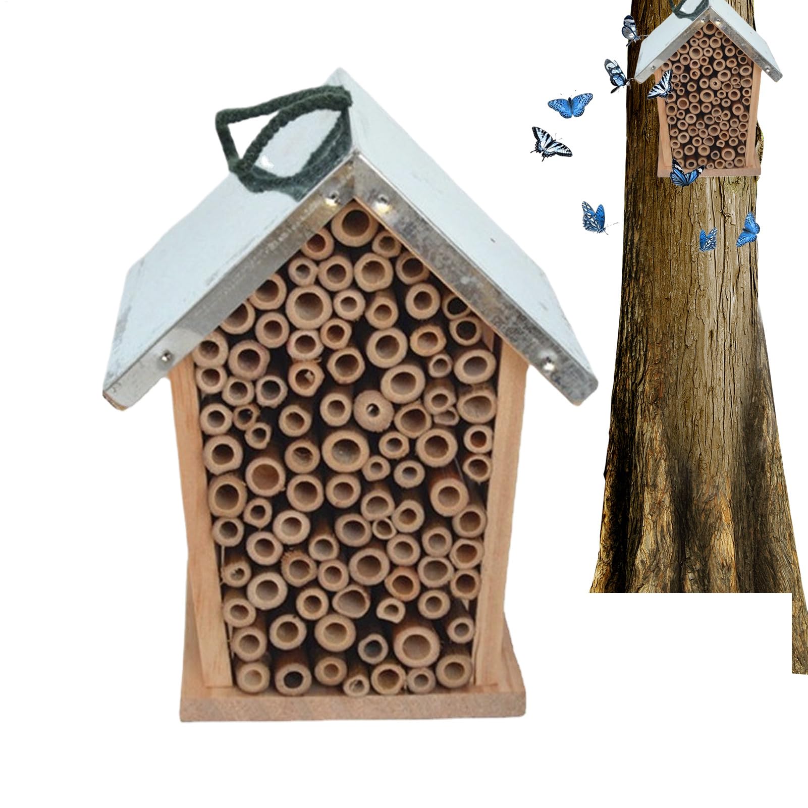 Abri coccinelle en bois pour décorer et animer un jardin de ferme ou balcon