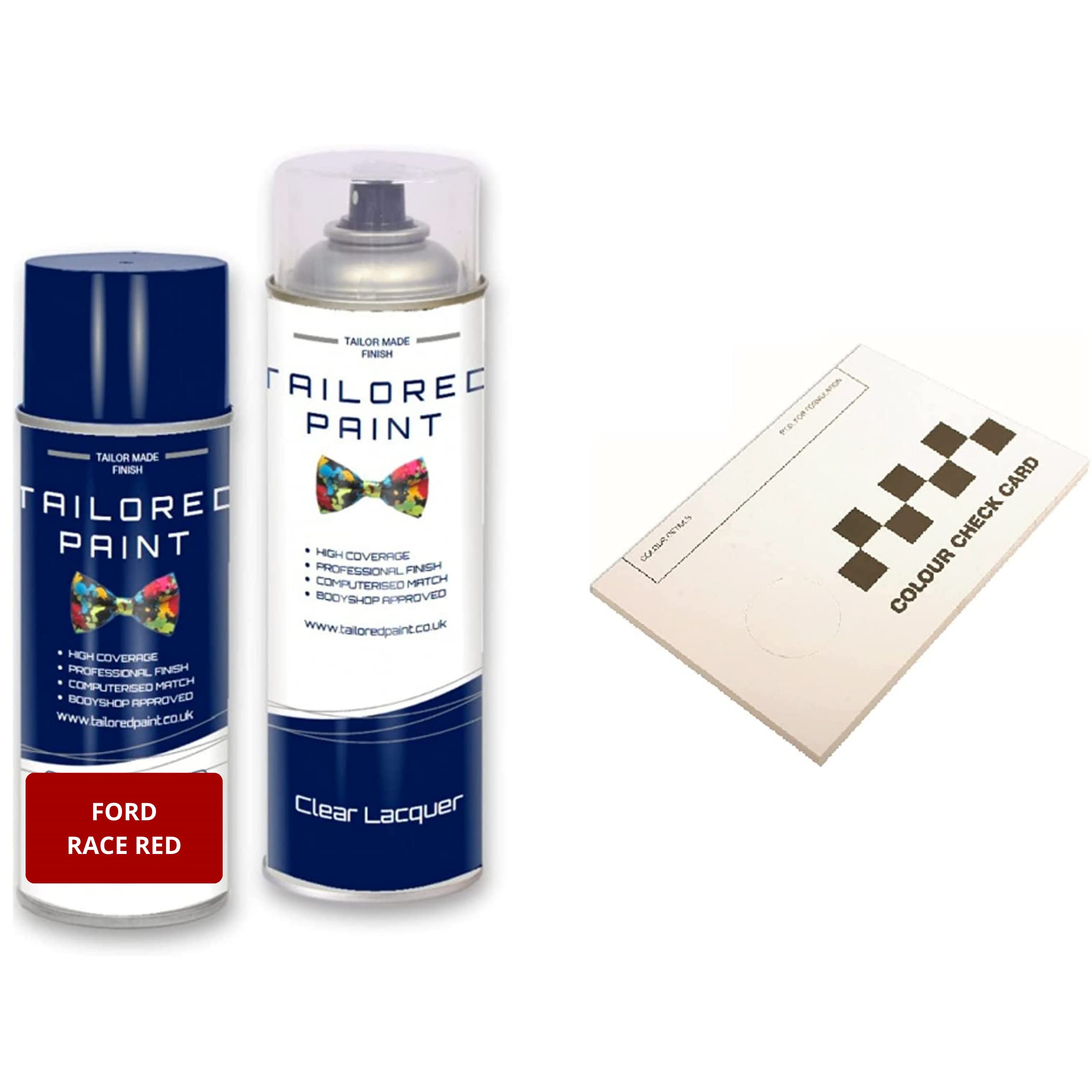 Tailored Paint Race Red Brqawwa Aerosol Spray Paint For Ford Fiesta Mk7 2009-Present (Aerosol Spray Paint + Lacquer)