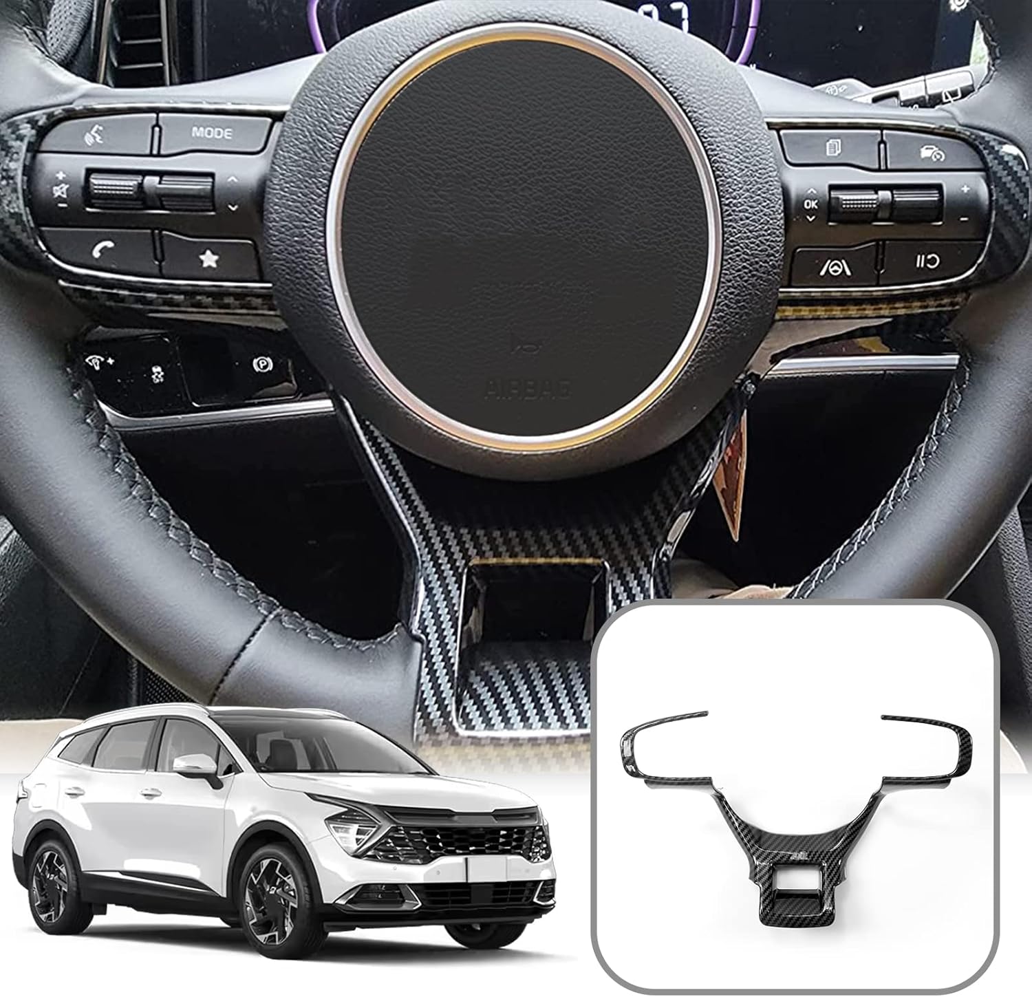Zubehör Für Kia Sportage 2009-2015 Tuning B-Säulen Chrom Blenden