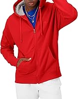Vista 9 de Champion Sudadera con capucha y cremallera para hombre, cómoda sudadera con capucha para hombre (regular o grande y alto)