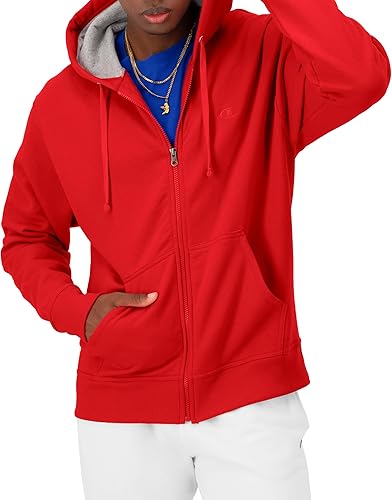 Miniatura 9 de Champion Sudadera con capucha y cremallera para hombre, cómoda sudadera con capucha para hombre (regular o grande y alto)