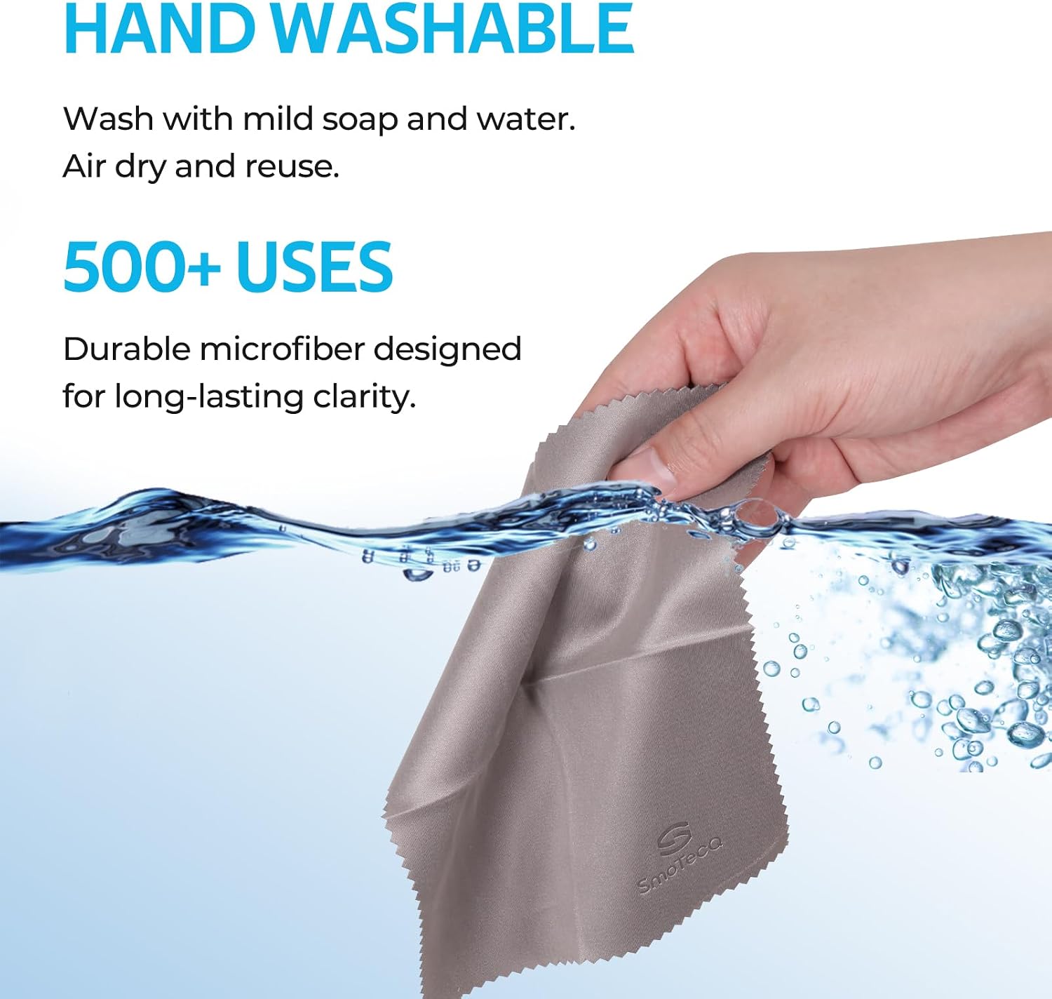 SmoTecQ 12 Pack Microfiber Lens Cleaning Cloths – Ultra-Soft, Scratch-Free Eyeglass Cloths for Glasses, Screens & Cameras – 7×6 in, Assorted Colors