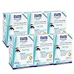 Dr. Fischer Tea Tree Eyelid Wipes - Gentle Eye Wipes for Everyday Dry Eye Relief - Hypoallergenic Makeup Remover (6 packs of 30 wipes each).