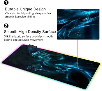 Amazon.com: Meffort Inc RGB Gaming Mouse Pad - Large LED Gaming