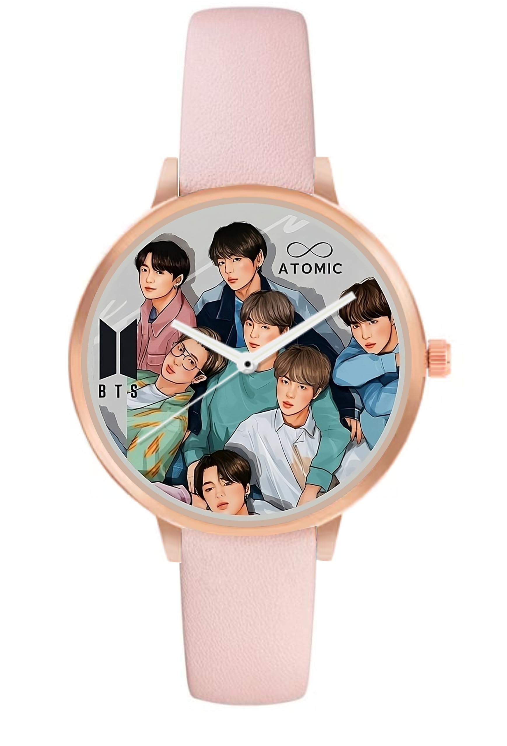 Atomic Premium BTS (Pink Edition 3) Analog Watch - for Girls | with Trending Pink Strap & Design (B0CKVVLN2X) Amazon Price History, Amazon Price Tracker