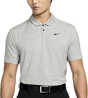 Nike Men's Dri-FIT Tour Golf Polo Heather Grey | Black 2X-Large