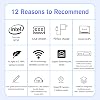 8 Inch Mini Laptop Touch Screen Notebook Tablet N150 2-in-1 Handheld Computer Portable Pocket PC Win-11 Gigabit/WiFi 6/2MP Camera/G Sensor/HDMI/PD 30W Charging/Stylus/QWERTY 12GB RAM 2TB SSD