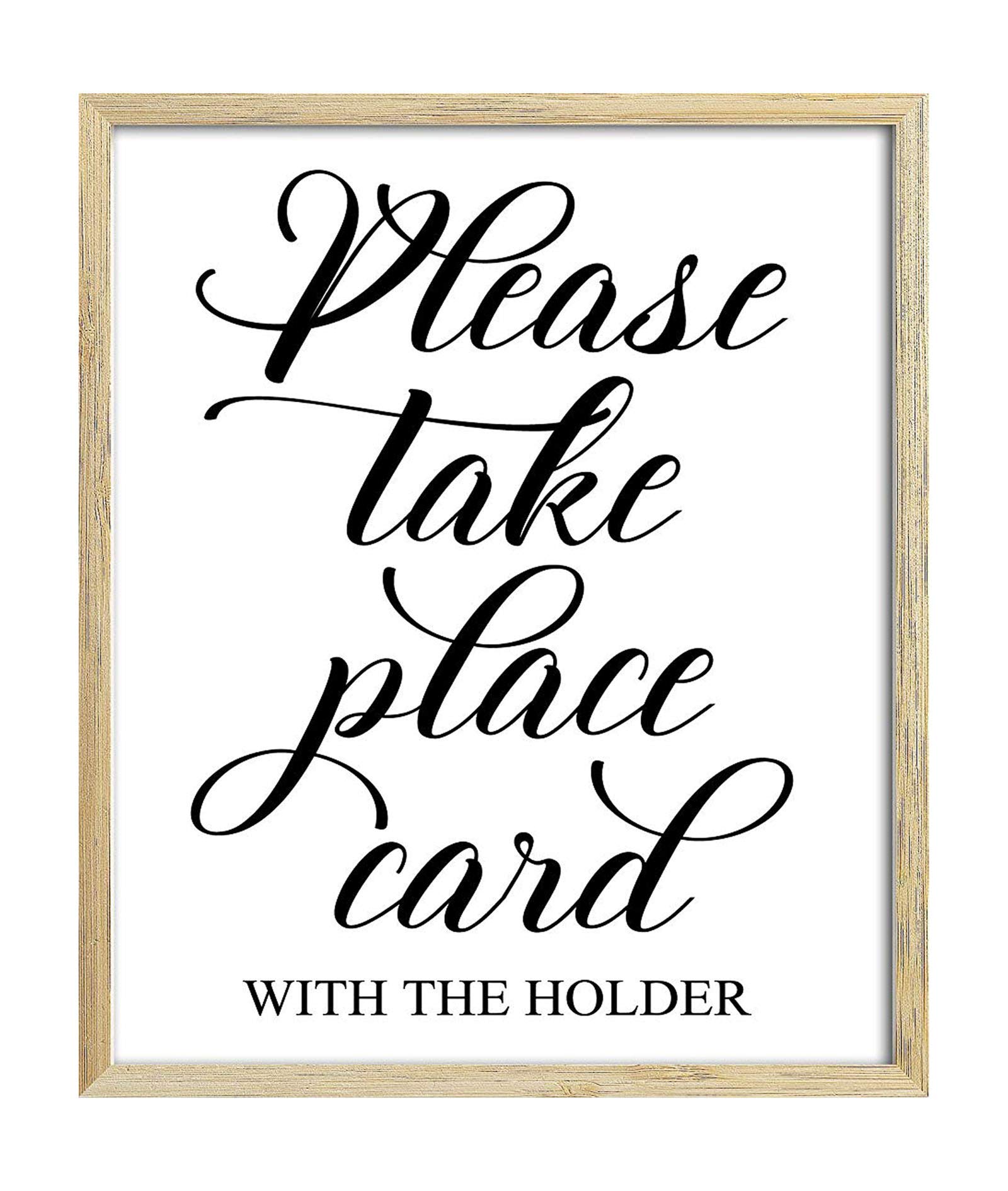 Darling Souvenir Please Take Place Card with The Holder Wedding Party Sign Seating Decor Signage - Frame Not Included โ image 1
