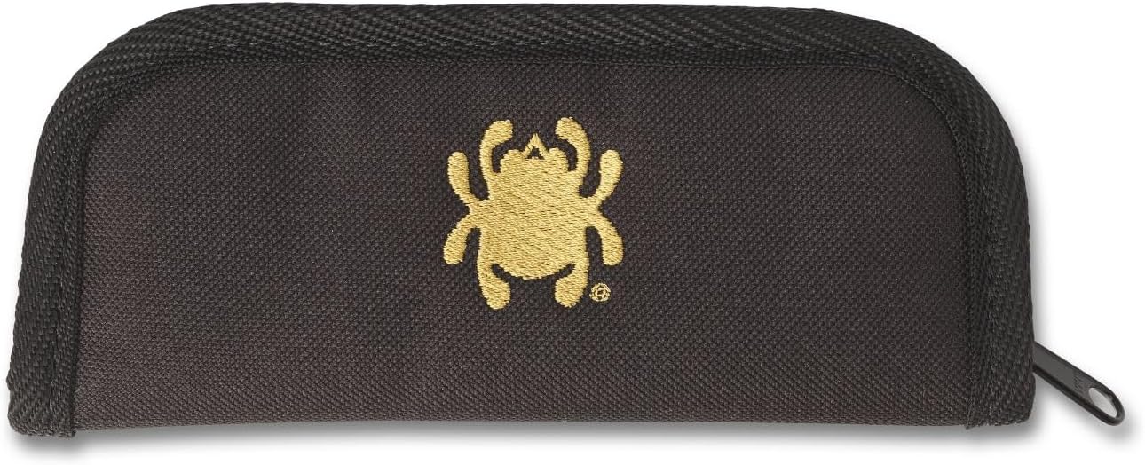Spyderco 5.5" Padded Zipper Case with Zippered Pouches and Black Nylon Construction - Large - C12NC