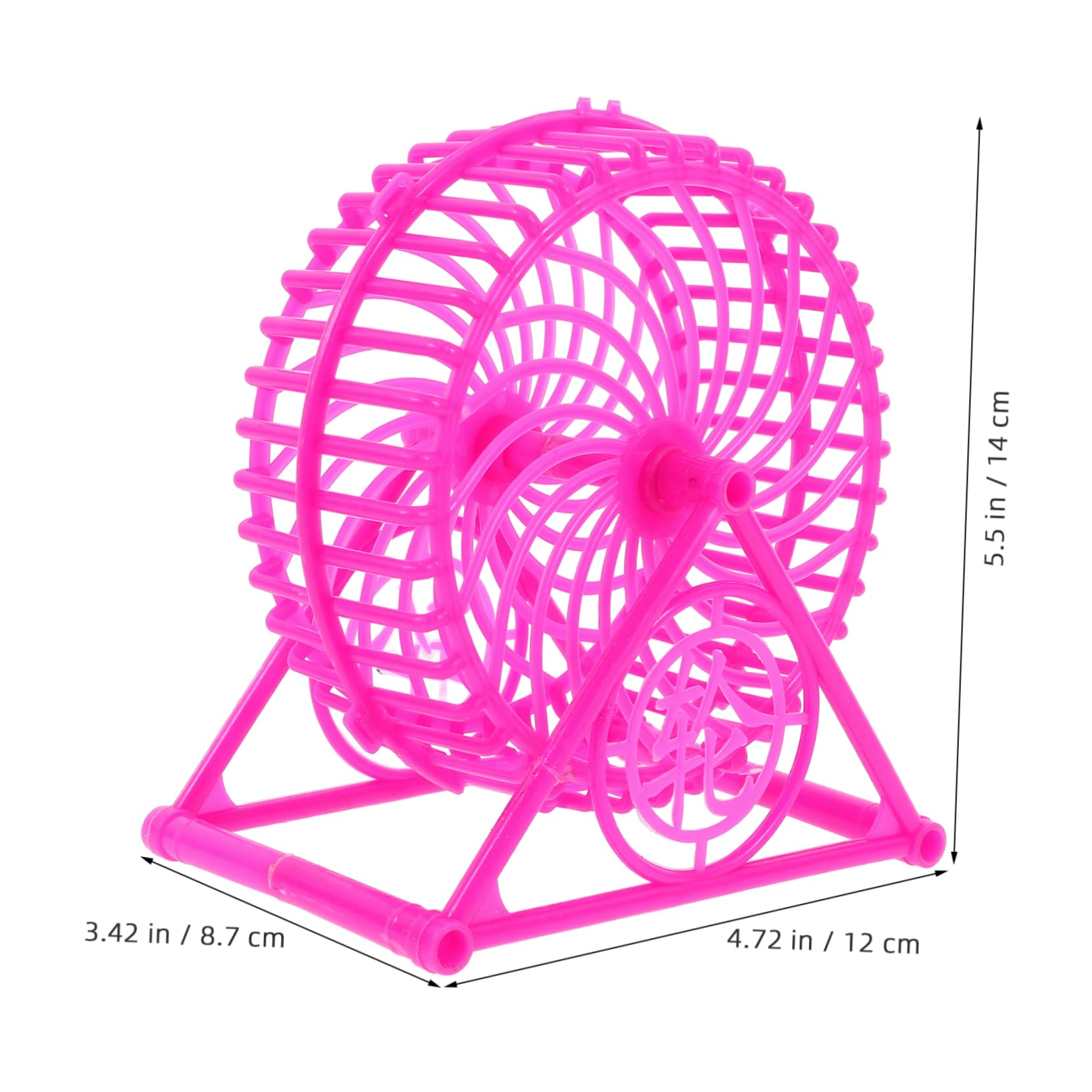 Parliky Quiet Exercise Wheel -Jamming Feature for 10 Gallon Glass Tank for Hamsters Rats