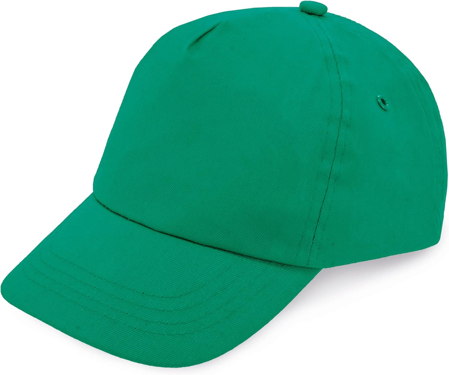 Makio Gorra Beisbol para niño y niña, 5 Paneles de Vivos Colores. 100% algodón, con Orificios de ventilación y Cierre Ajustable. Gorra Infantil, niñas y niños Entre 4 y 13 años