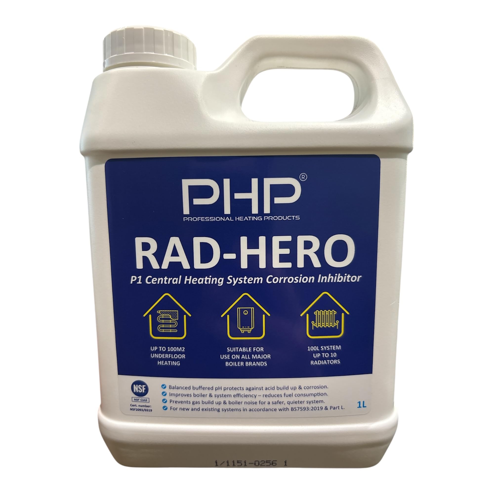 PHP RadHero P1 Underfloor & Central Heating System Corrosion Inhibitor 1L
