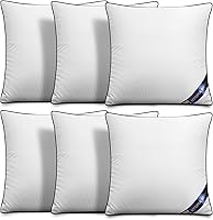 Vista 12 de Utopia Bedding - Relleno de almohadas decorativas (paquete de 2, color blanco), almohadas para sofá, cama y sofá de 12 x 12 pulgadas, relleno