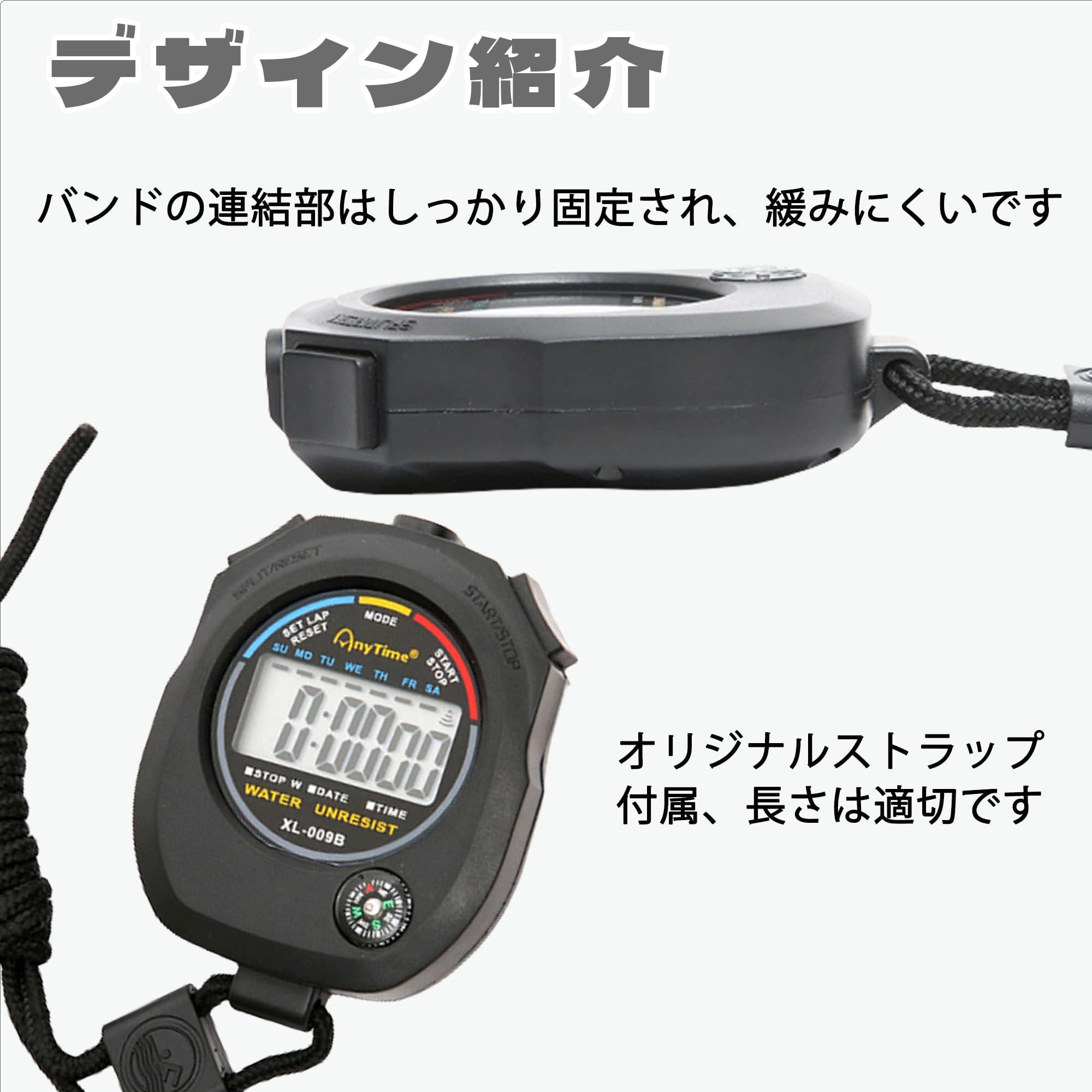 Amazon.co.jp: KENASTA ストップウォッチ スポーツ デジタル 時計 防水