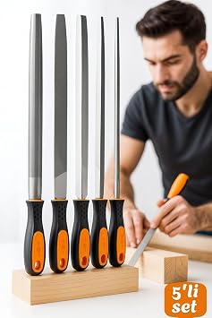Transformacion 5’Li Profesyonel El Eğesi Ve Törpü Seti - Ahşap Törpüsü - Ağaç Törpüsü Endüstriyel Karbon Çelik