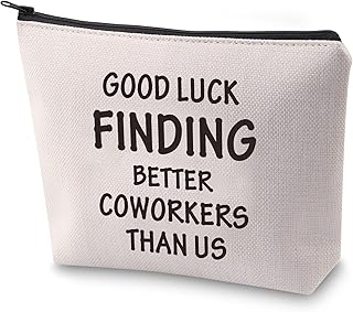 ZJXHPO Coworker Leaving Gift Going Away Gift for Coworkers Good Luck Finding Better Coworkers Than Us Makeup Bag Funny Retirement Gift (CA-Good Luck)