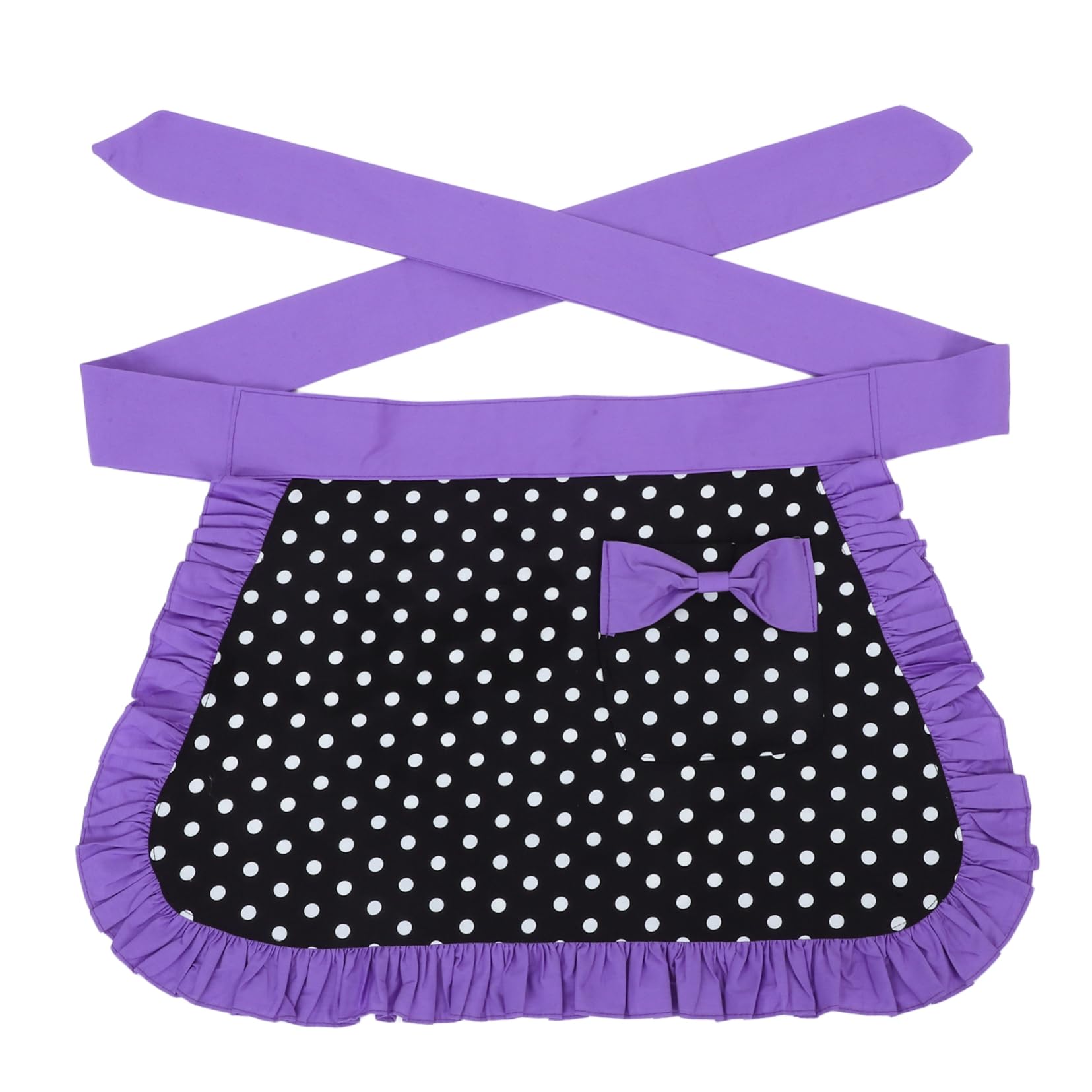 BESTonZON Delantal De Algodón 2 Piezas Delantal De Cocina Medio De Cocina Coqueto De Punto De Mujer Lindo es Para Mujeres