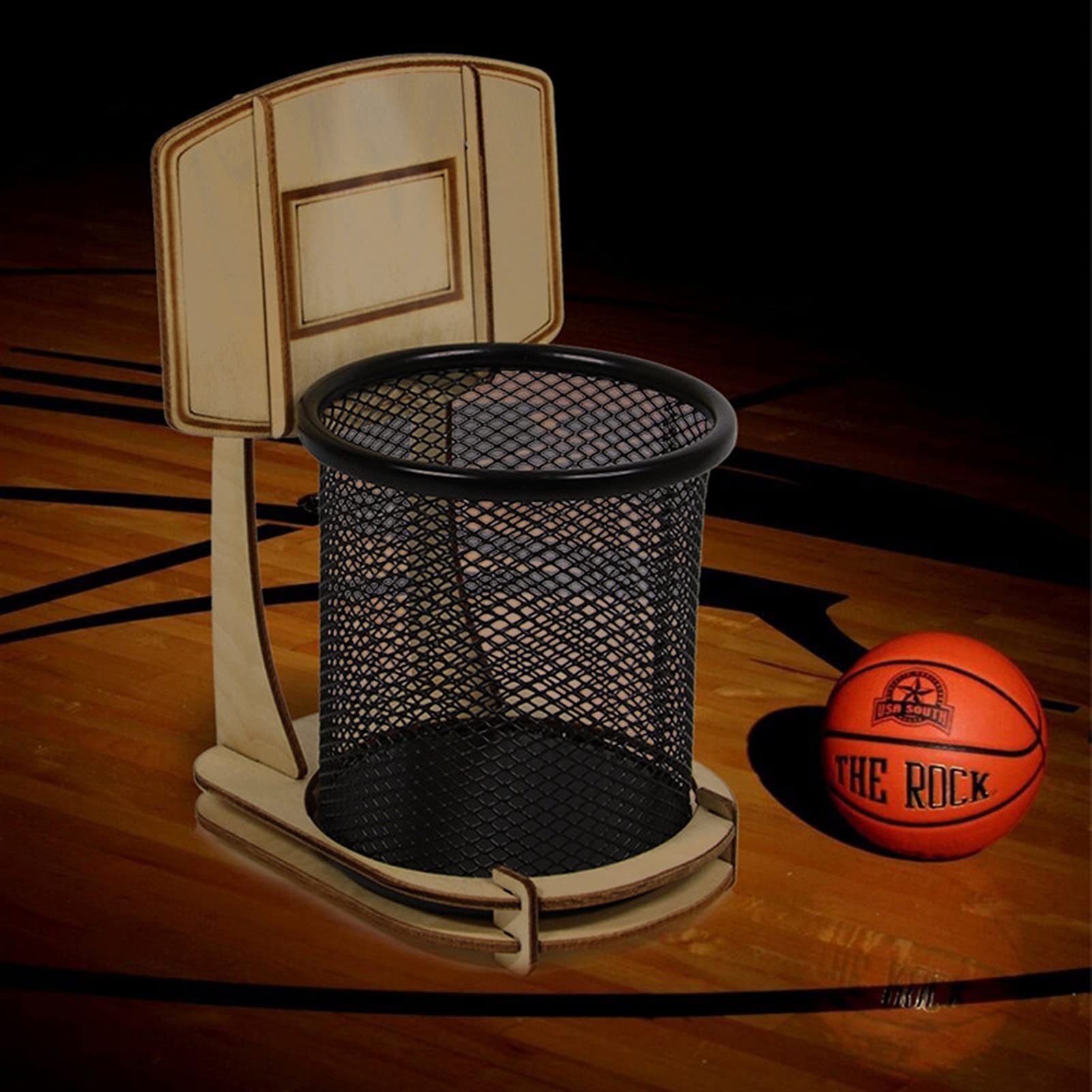 Portamatite, 1 pz supporto da basket portapenne in rete metallica nera scrivania da ufficio portaoggetti rotondo for cosmetici contenitore for cancelleria portamatite