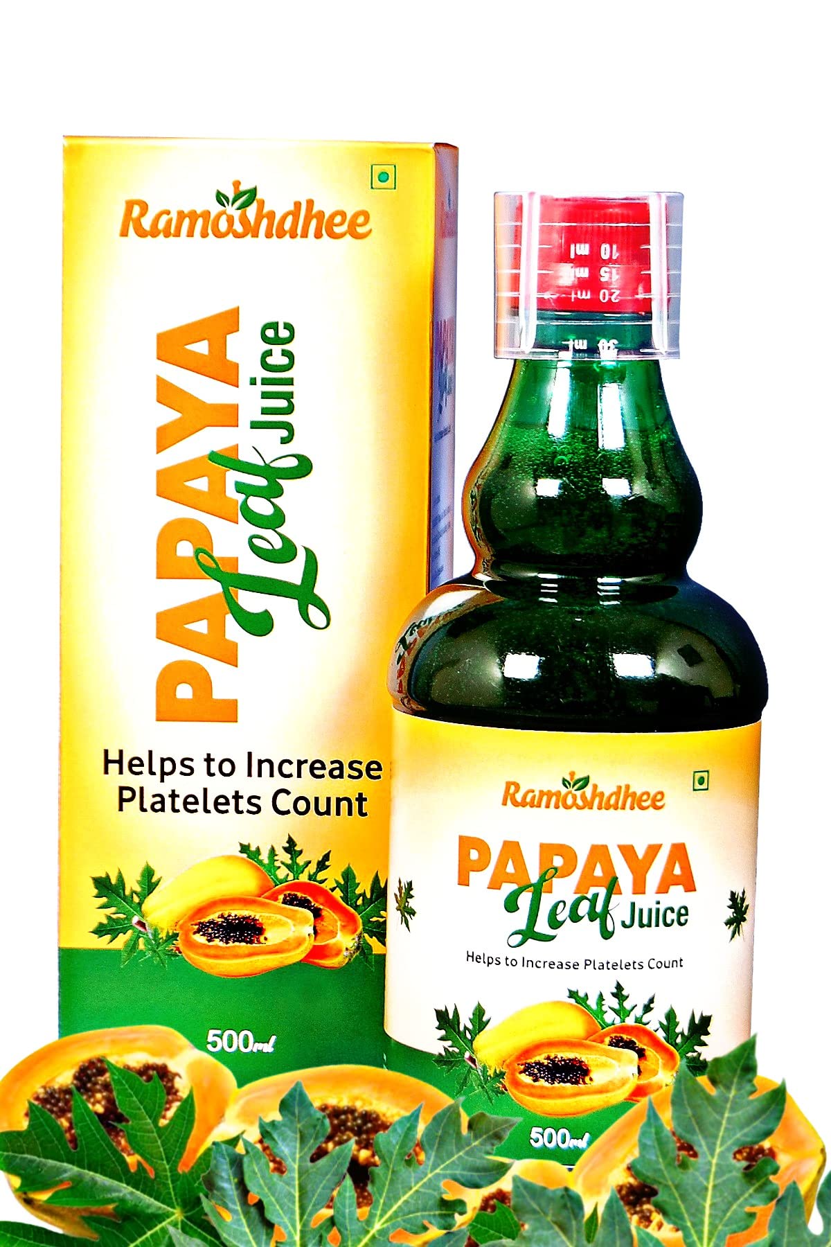 Ramoshdhee Papaya Leaf Juice - Support for Blood Platelets Count, With Goodness of Vitamin C, Anti-inflammatory & Antioxidant Properties 500Ml (B0BPPJFZMR) Amazon Price History, Amazon Price Tracker