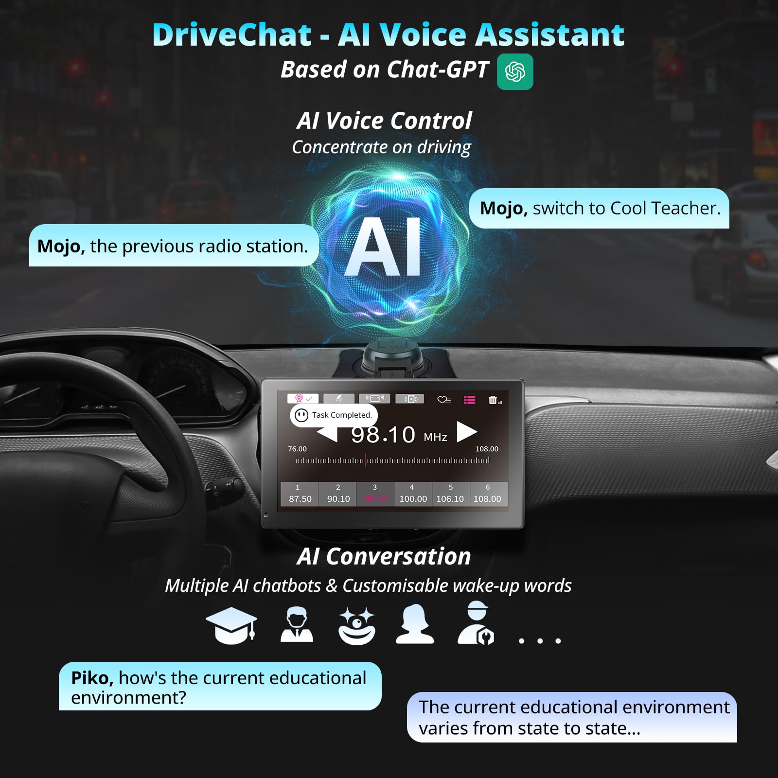 RevcarX 9インチ Androidナビ　ディスプレイオーディオ Amazon.com: RevcarX 4G LTE Android Carplay Screen for Car, 4G+32G