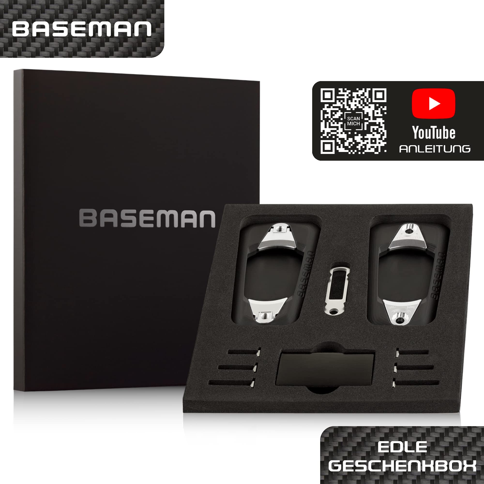 BASEMAN® Organizer na klucze – innowacyjny organizer na klucze porządkuje klucze w dobrym stylu i przynosi spokój w Twojej torbie – etui na klucze