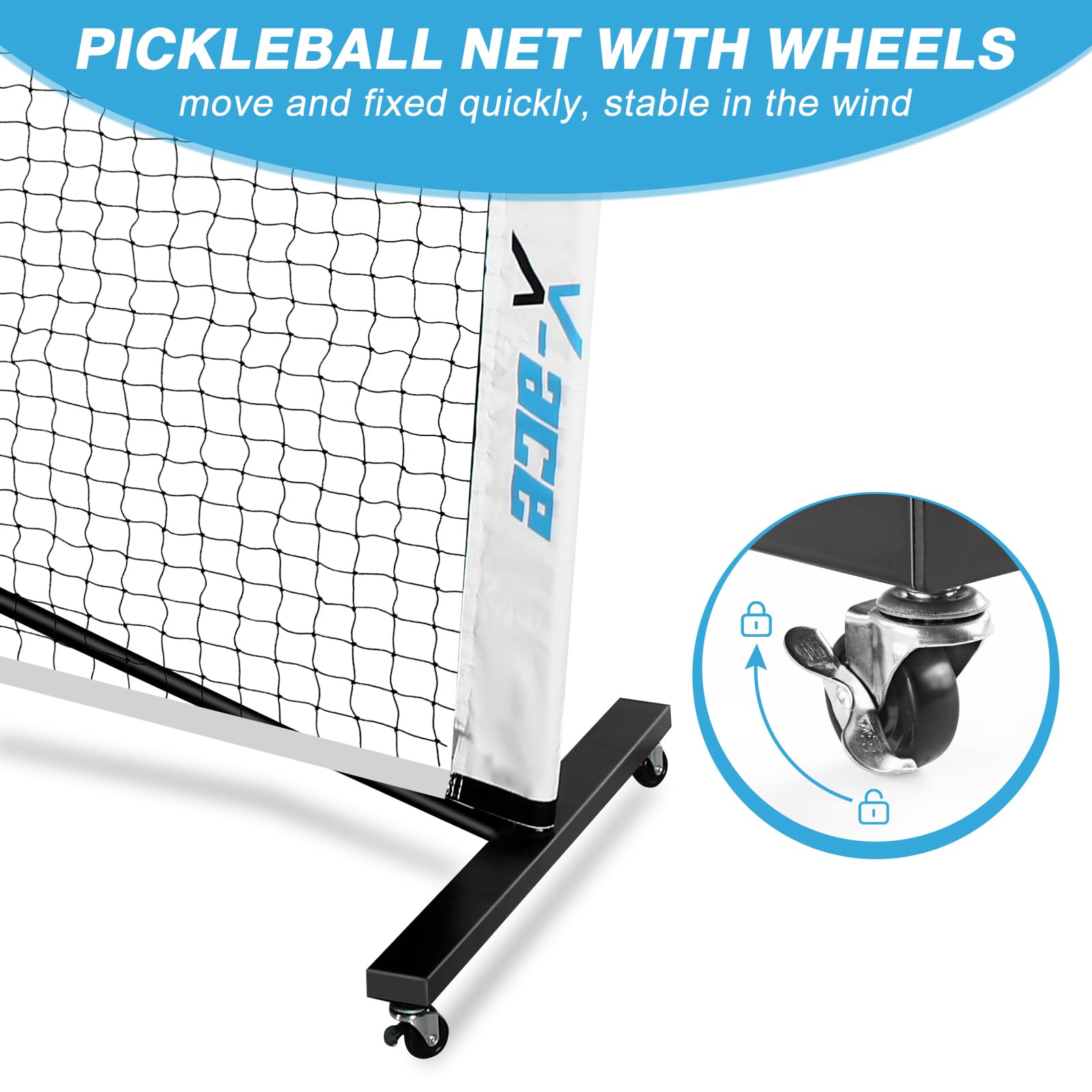 X-ACE 2024 Pickleball Netz - Offizielle 22FT Regulierungsgöße für den Außen- und Innenbereich, inklusive langlebiger Tragetasche…