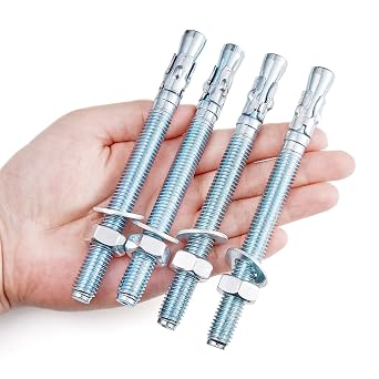 10 Pcs 1/2" x3-1/2 Wedge Anchors,Heavy-Duty Mounting Bolts for Concrete
