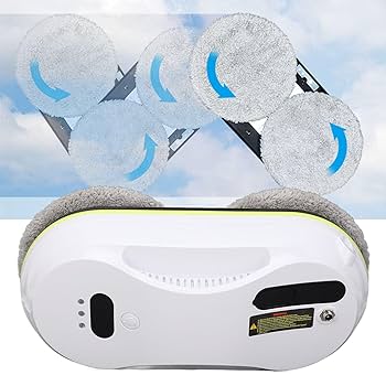 Amazon.co.jp : ロボット窓掃除機、90W全自動デュアルディスク