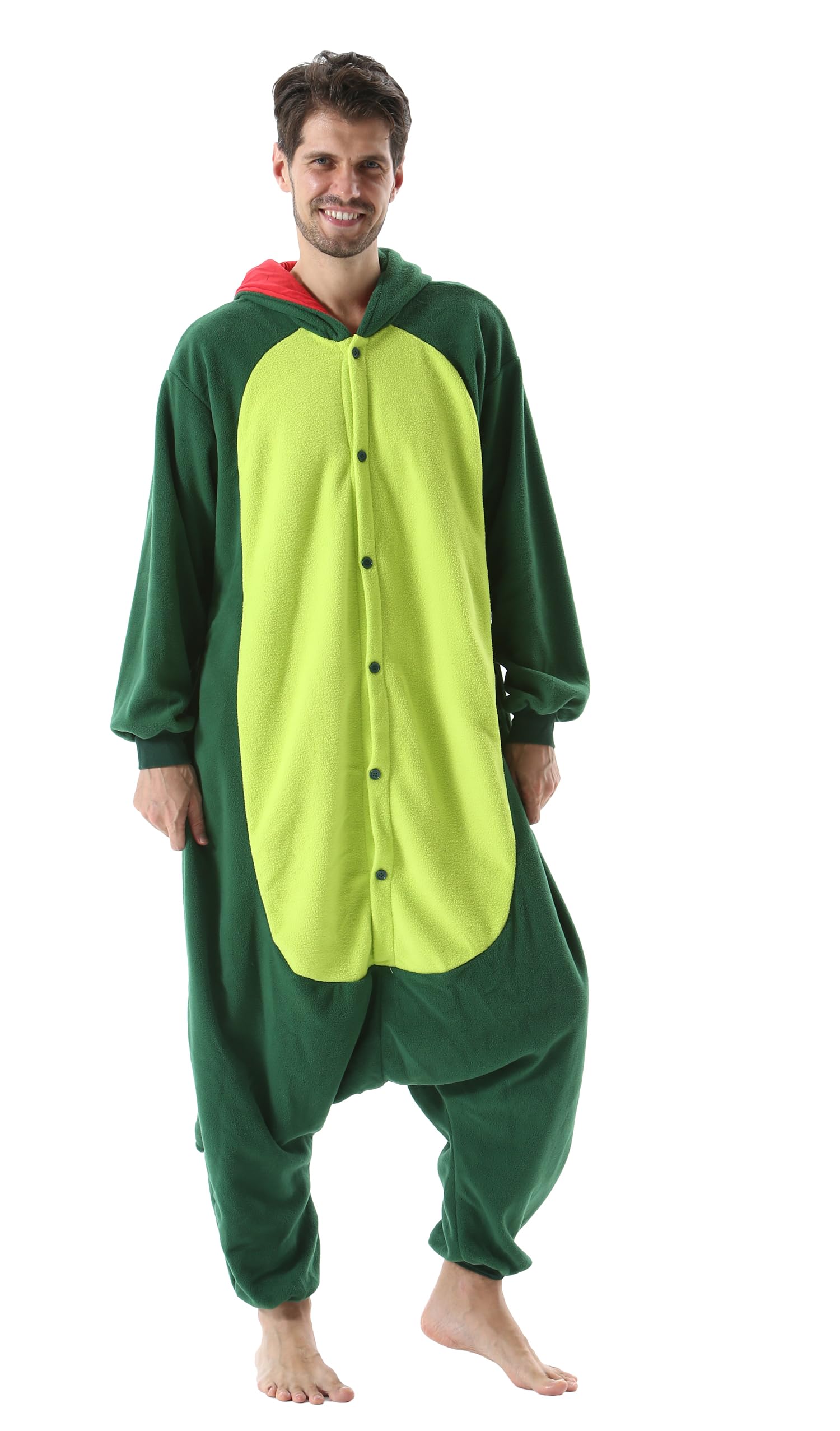 SimZoo Adulto Disfraz Pijama Unisex Pijama Kigurumi Onesie para Carnaval Halloween Cosplay Ropa de Dormir Traje de Disfraz para Navidad Festival Mujer y Hombre - 3