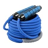 16 FT Long Jump Rope for Kids Adults,Double Dutch Jump Rope,Adjustable Skipping Ropes with High-strength Nylon Braided Rope Core,360°Rotation Not Entangled,Long Enough for 2-4 Jumpers.Blue