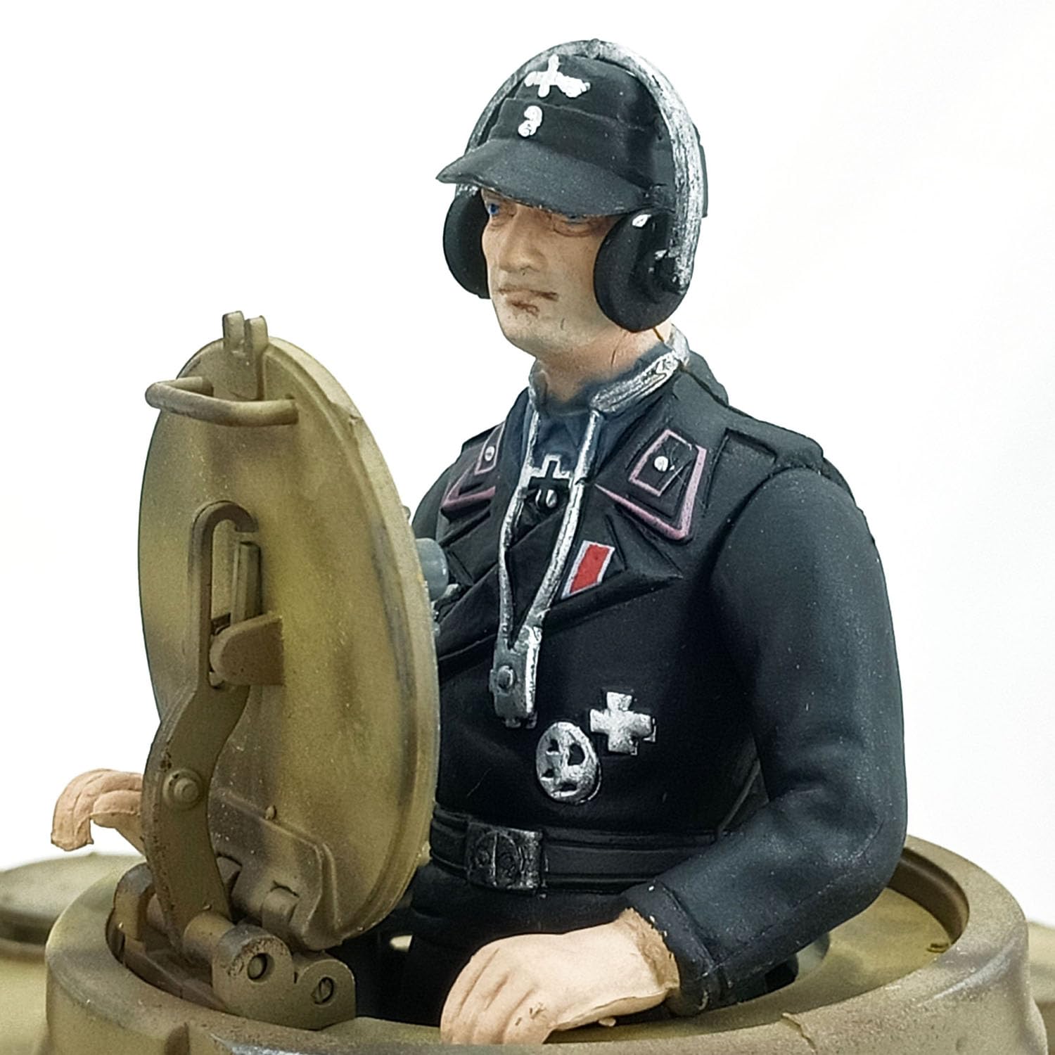 wheelfun German Soldier for Henglong 1/16 RC Tank Model Decoration Spare Parts 3918 M1A2 Abrams 3818 Tiger I 3898 M4A3 Sherman 3869 3879 Decoration Part RC Tank Spare Part