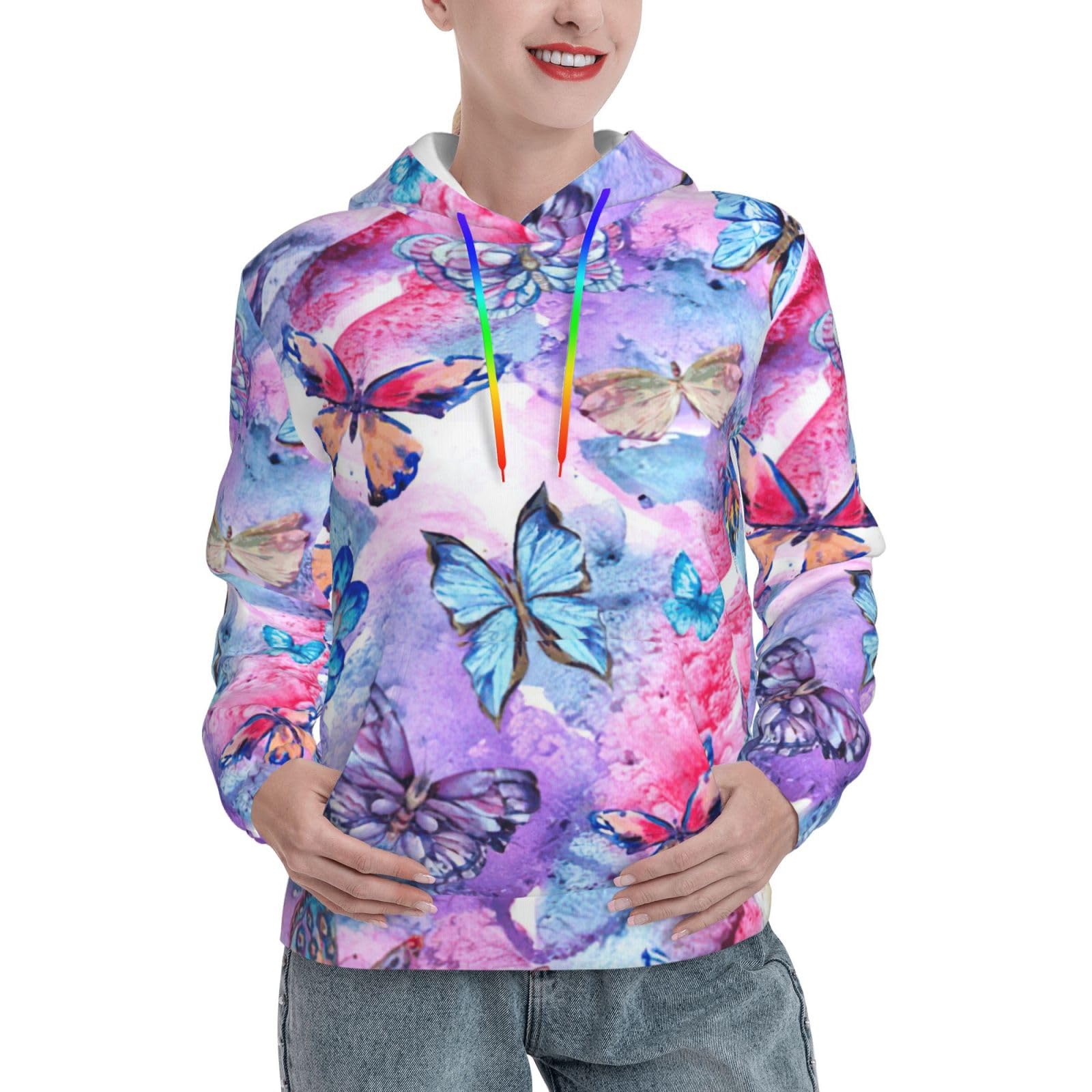 Sweat à capuche graphique confortable pour contrer le froid de l'automne - 8