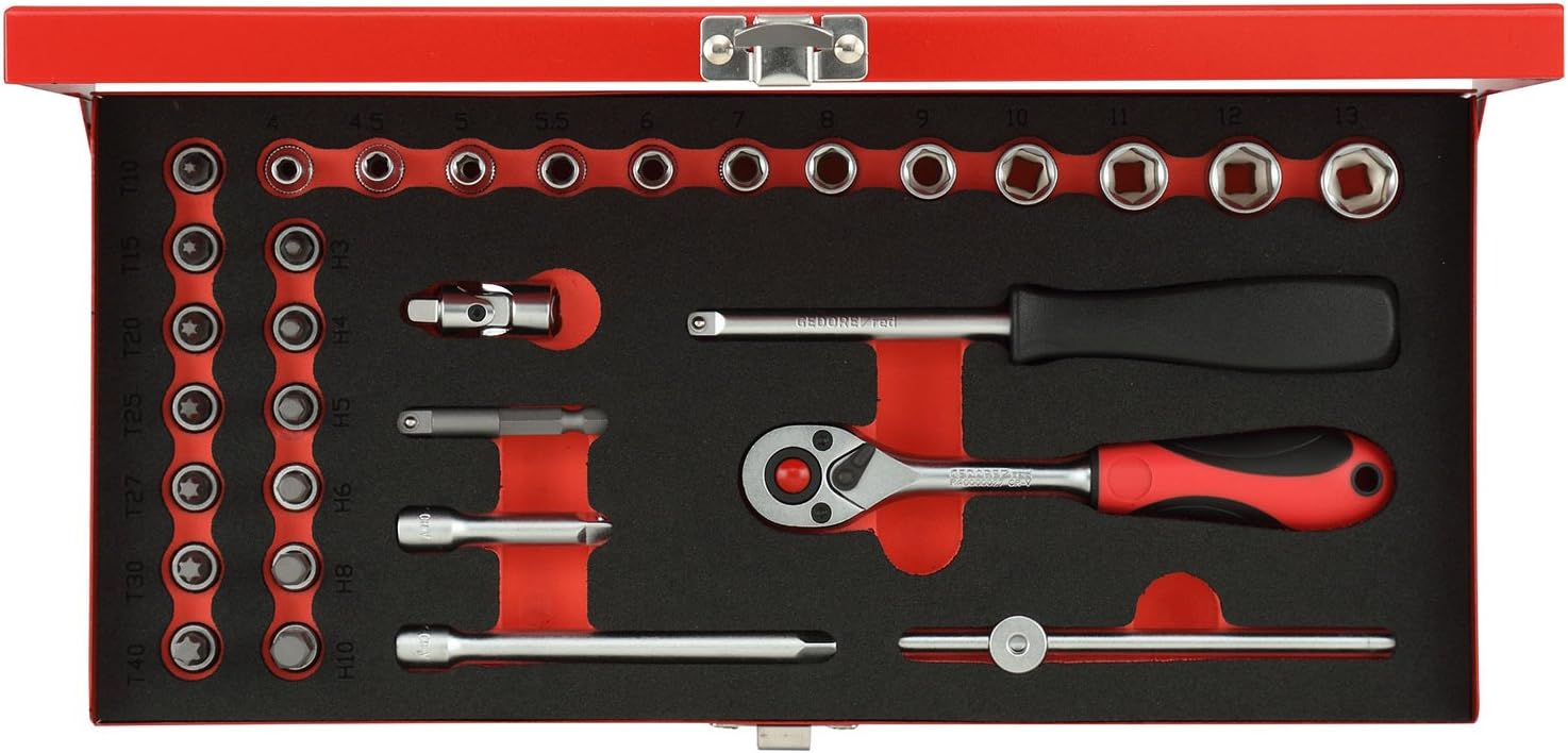 GEDORE RED Socket Set size4-13mm 32pcs